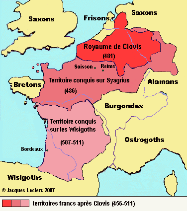 Royaume franc en 481